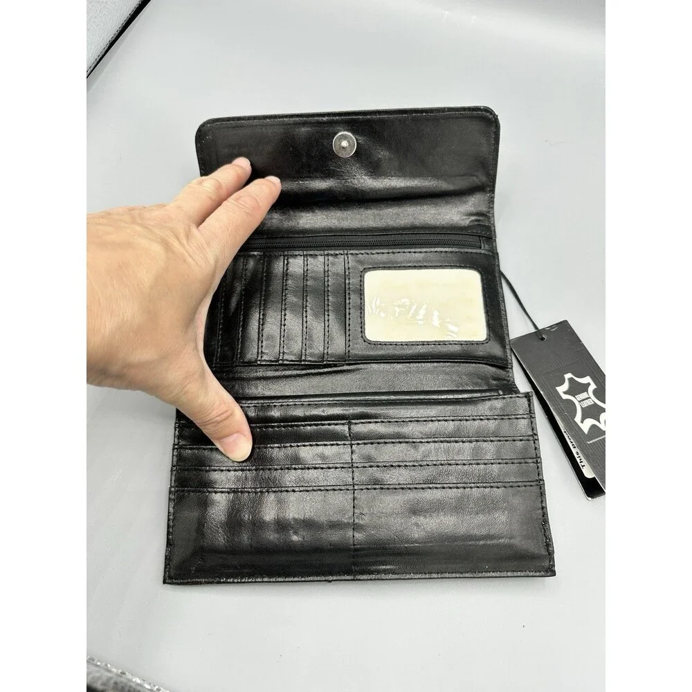 MC (Marc Chantal) Black crocodile wallet New With Tags‎